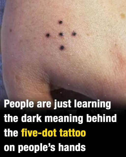 Read more about the article People are just learning the dark meaning behind the five-dot tattoo on people’s hands