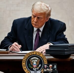 Read more about the article .Breaking News. Donald Trump signs a decree to buy everything… See more
