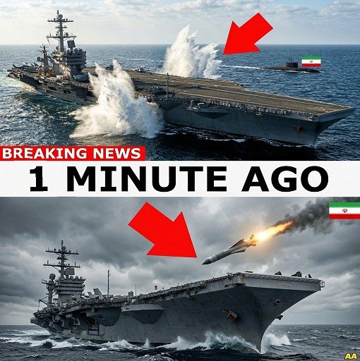 Read more about the article Iranian Submarine Fired 2 Torpedoes at a U.S. Aircraft Carrier — Then THIS Happened…
