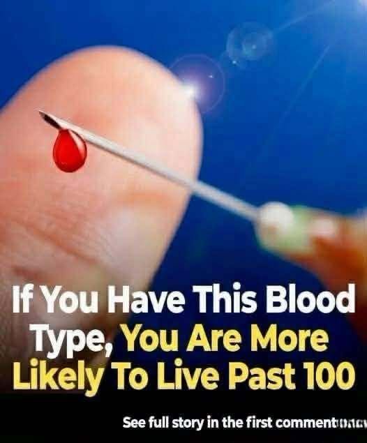 Read more about the article Studies suggest people with a certain blood type may have a greater chance of reaching 100, as researchers explore links between genetics, longevity, heart health, inflammation, lifestyle factors, and disease resistance, sparking curiosity about how blood type might quietly influence aging, survival, and the odds of becoming a centenarian worldwide.